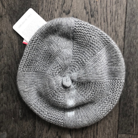 Eric Bompard Accessories - Eric Bompard Gray Cachemire Beret
